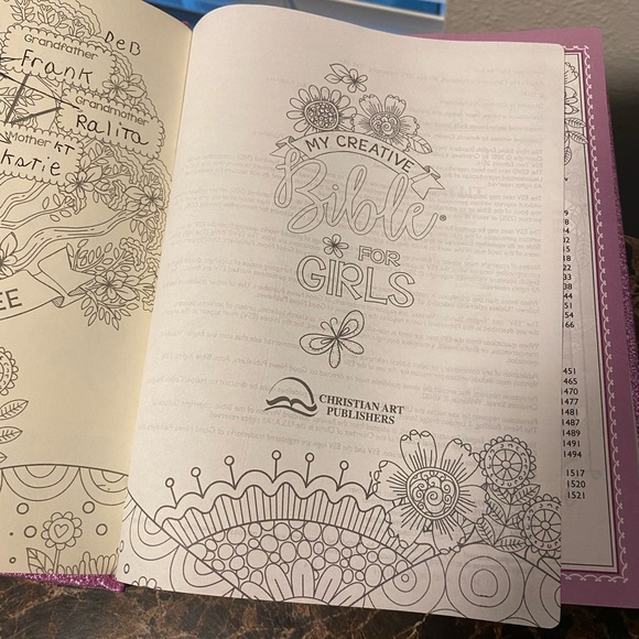 My Creative Bible for Girls, Journaling Bible - ESV - Purple Glitter Hardcover - Picture 10 of 16